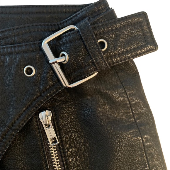 Pistola Moto Vegan Leather Skirt - NWT - Picture 3 of 6